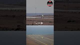 Extreme Crosswind Landing in Lanzarote Airport [upl. by Lebar]