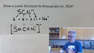 Formal Charge in Lewis Structures Thiocyanate ion and cyanide ionChemistry Homework [upl. by Hunsinger]