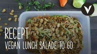 Vegan lunch salade to go  Recept  VETJEBOL [upl. by Mindy150]