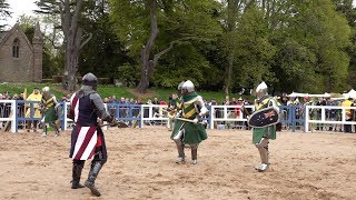 USA v Australia Knights in 5 v 5 during IMCF World Championships 2018 at Scone Palace Scotland [upl. by Alena]