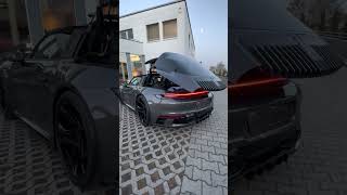 Amazing Modified Porsche 992 Targa 4S opens its roof [upl. by Renmus723]