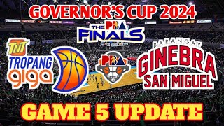 TNT vs BRGY GINEBRA GAME 5 UPDATE PBA GOVERNORS CUP 2024 [upl. by Odele]