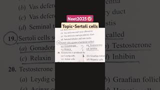 Reproduction in humans Topic Sertoli cellsaiimsaiimsexamneetexamneetReproductioninhuman [upl. by Elicia]