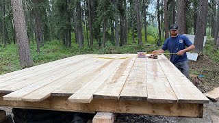 DIY Remote Alaskan Log Dovetail Sauna Build pt 2 [upl. by Modesty]