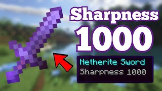 How to Get a Sharpness 1000 Sword In Minecraft Tutorial 2024 [upl. by Akenna526]