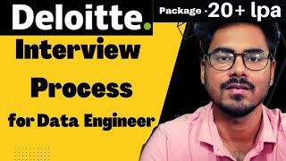 Deloitte interview question and answer  Data Engineer Role  Interview Process Package Offered [upl. by Savick]