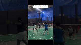 Fun and Exciting Smash Rotation🔃🔥 badminton badmintonlovers [upl. by Acihsay]