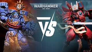 Tau Empire Vs Ultramarines Warhammer 40k 10th Edition Live 2000pts Battle Report [upl. by Nahtaneoj]