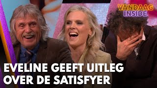 Vandaag Insidetrio hoort uitleg Eveline Stallaart over Satisfyer Ben ga jij even krom staan [upl. by Ayoj]