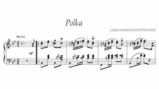 Louis Moreau Gottschalk  Polka in Bflat major RO 273 [upl. by Dreyer]