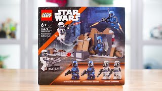 LEGO Star Wars 75373 AMBUSH ON MANDALORE BATTLE PACK Review 2024 [upl. by Itsim352]