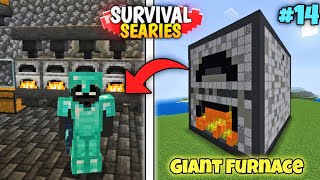 Building A Giant Furnace For Smelting in Minecraft Survival  EP14 [upl. by Mackenie718]