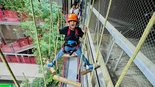 Ali ny Army training kr li 😱  Adventure course in Karachi  Ali ny climbing 😳 [upl. by Rinee]