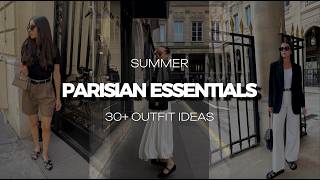 30 FRENCH WARDROBE ESSENTIALS To Achieve Effortless Parisian Summer Style [upl. by Emmanuel997]