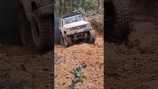 Nissan Patrol RD28T full power on steep hillclimb 4x4 offroad 4wd nissan [upl. by Anelrac]