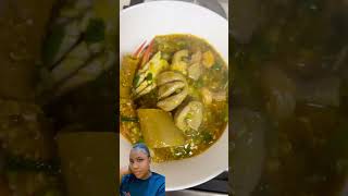 How do you enjoy your okra stew food ghanafood nigerianfood okra [upl. by Airetak]