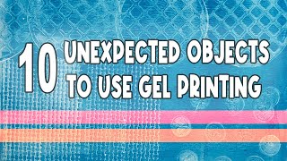 10 unexpected objects to use gel printing at home  Objects to use gel printing for beginners print [upl. by Aned]