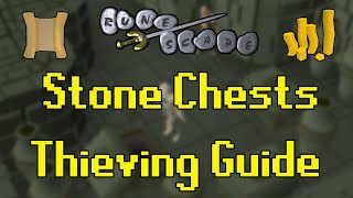 Old School RuneScape Stone Chests Thieving Guide 150k XPhr [upl. by Jedthus]