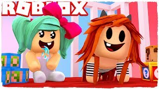 🤘 ROBLOX  TINI CONOCE A LULUSITA EN LA GUARDERÍA 1 [upl. by Nylitsirk]