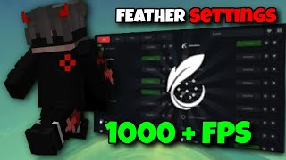 Best Feather Client Settings For 1000 FPS🔥 [upl. by Fred]