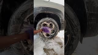 Alloy Wheel Cleaning for Brezza automobile ytshorts shorts viralvideo [upl. by Ehgit606]