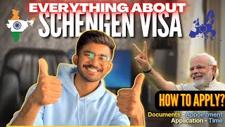 Schengen Visa for INDIANS 🇮🇳  EVERYTHING You Need To Know [upl. by Basile]