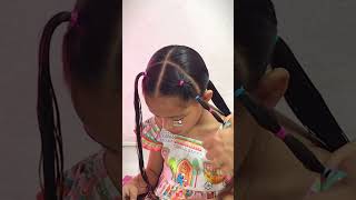 Peinado fácil 💞❤️🌸 peinados hairstyle peinadofacil peinadosbonitos tutorial [upl. by Nwahsauq]