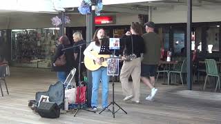 quotSlow It Downquot  Benson Boon  Caitlyn singing cover at quotWinnin In The Rainquot Hillarys Boardwalk [upl. by Nanji703]