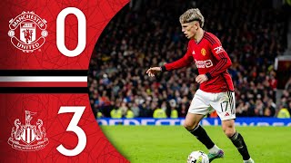 Manchester United 03 Newcastle  Match Recap [upl. by Rozalin610]