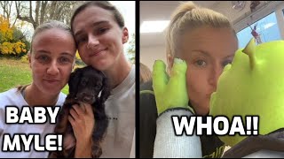 VIVIANNE MIEDEMA amp BETH MEAD BRING HOME NEW MEMBER OF FAMILY MARRIED NAME ARSENAL IS KISSING WHO [upl. by Ybor]