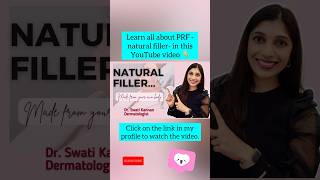 PRP vs PRF Dermatologist Explains the Difference  Dr Swati Kannan shorts [upl. by Nnylirak]