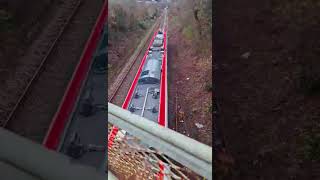 Transport For Wales Class 231 leaving Ystrad Mynach And Approaching Hengoed Station tfw [upl. by Albertina]