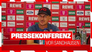 LIVE Pressekonferenz vor Sandhausen  1 FC Köln [upl. by Beutner600]