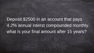 How to find the final value using the compound interest formula [upl. by Kate]