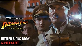 INDIANA JONES AND THE LAST CRUSADE 1989  Hitler signs the book  Berlin book burning Scene 4K UHD [upl. by Irma]