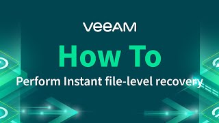 How to Perform Instant FileLevel Recovery [upl. by Ardenia]