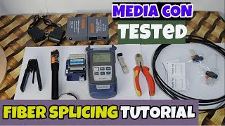 PAANU MAG TERMINATESPLICE NG FIBER OPTIC CABLE WITH MEDIA CONVERTER TESTING  BEGGINERS GUIDE 2024 [upl. by Marden]