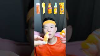 🧡🍊🥕🎧ASMR Orangethemed Mukbang  Perfect for Sleepimmersive asmr asmrsounds [upl. by Nylarad548]