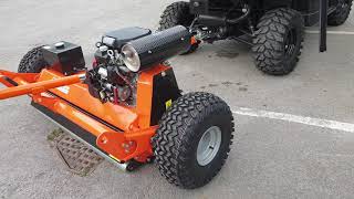 Polaris Ranger Diesel 2019 model with FM120 Flail Mower [upl. by Erdnaet]