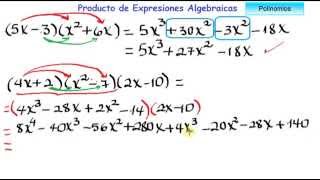 PRODUCTO DE EXPRESIONES ALGEBRAICAS [upl. by Lemire]