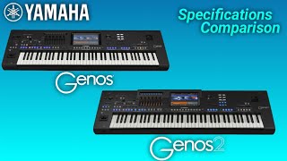 Yamaha Genos VS Genos 2  Specifications amp Features Comparison [upl. by Amitaf]