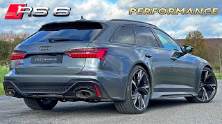 2024 Audi RS6 Performance  REVIEW on AUTOBAHN [upl. by Firehs466]