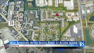 Man arrested after shots fired at Acorn Acres [upl. by Dorice]