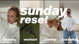 SUNDAY RESET 🥯🎧I Routines Workout Planing amp Journaling I daily vlog I Hanna Marie [upl. by Kusin]