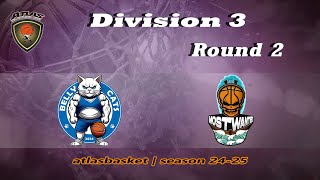 Atlasbasket  Div 3Round 2  BELLY CATS vs MOST WANTED [upl. by Nazar95]