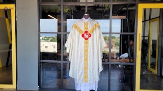 Gothic Chasuble with Lamb Motif and Orphrey [upl. by Prudy196]