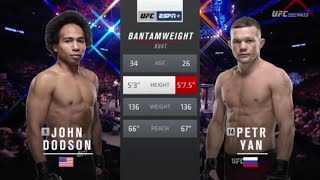 UFC Fight Night 145 Yan vs Dodson Full Fight Highlights [upl. by Ezar]