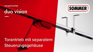 Garagentorantrieb duo vision von SOMMER  Torantrieb mit separatem Steuerungsgehäuse für Garagentore [upl. by Soelch]