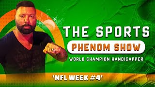 NFL WEEK 4 of SPORTS PHENOM SHOW picks on every game MONEY 5 Teaser amp Survivor Best Bets [upl. by Assirol966]