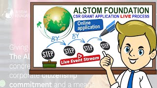 ALSTOM FOUNDATION CSR GRANT APPLICATION LIVE StepByStep PROCESS👍 Apply before the Last Date [upl. by Norraf]